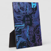 Geek Out Nerd PCB Blauwe Elektronische Circuit Boa Fotoplaat (Zijkant)