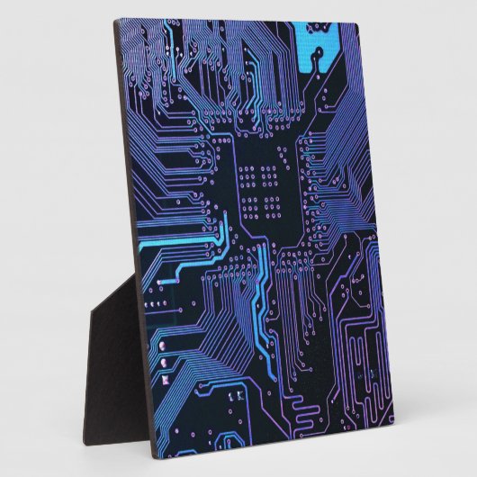 Geek Out Nerd PCB Blauwe Elektronische Circuit Boa Fotoplaat (Zijkant)