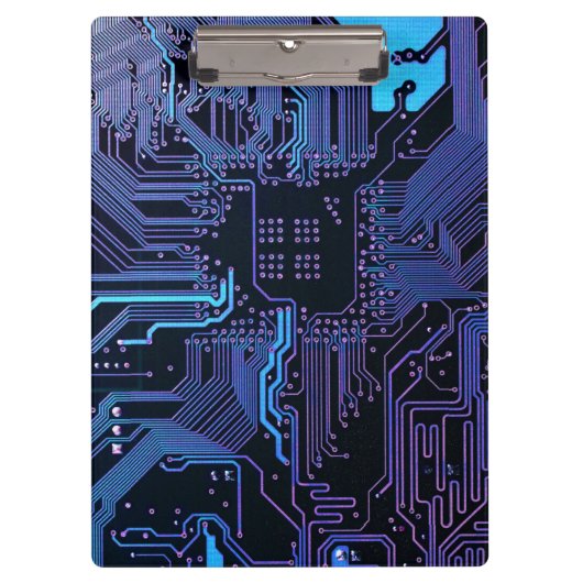 Geek Out Nerd PCB Blauwe Elektronische Circuit Boa Klembord (Voorkant)