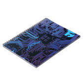 Geek Out Nerd PCB Blauwe Elektronische Circuit Boa Notitieboek (Linkerzijde)