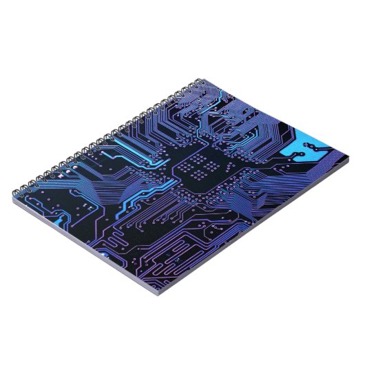 Geek Out Nerd PCB Blauwe Elektronische Circuit Boa Notitieboek (Linkerzijde)