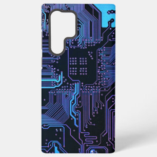 Geek Out Nerd PCB Blauwe Elektronische Circuit Boa Samsung Galaxy Hoesje