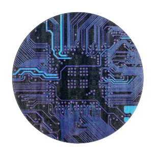 Geek Out Nerd PCB Blauwe Elektronische Circuit Boa Snijplank