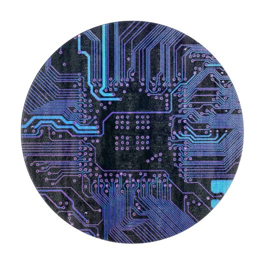 Geek Out Nerd PCB Blauwe Elektronische Circuit Boa Snijplank (Voorkant)