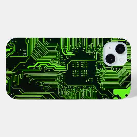 Geek Out Nerd PCB Groene Elektronische Circuit Boa Case-Mate iPhone Case (Achterkant (horizontaal))