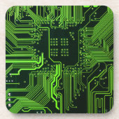 Geek Out Nerd PCB Groene Elektronische Circuit Boa Drankjes Onderzetter (Voorkant)