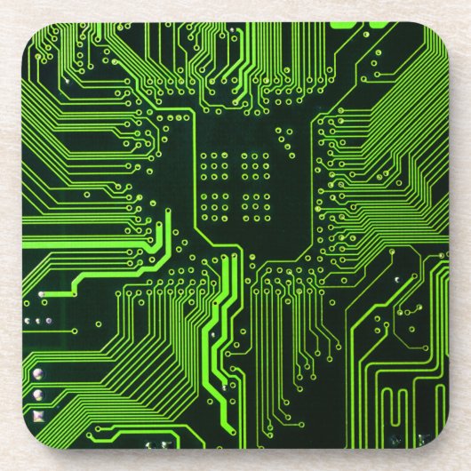 Geek Out Nerd PCB Groene Elektronische Circuit Boa Drankjes Onderzetter (Voorkant)