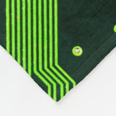 Geek Out Nerd PCB Groene Elektronische Circuit Boa Fleece Deken (Hoek)