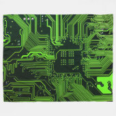 Geek Out Nerd PCB Groene Elektronische Circuit Boa Fleece Deken (Voorkant (Horizontaal))
