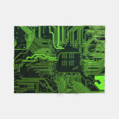 Geek Out Nerd PCB Groene Elektronische Circuit Boa Fleece Deken (Voorkant (Horizontaal))