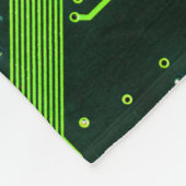 Geek Out Nerd PCB Groene Elektronische Circuit Boa Fleece Deken (Hoek)