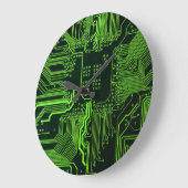 Geek Out Nerd PCB Groene Elektronische Circuit Boa Grote Klok (Hoek)