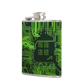 Geek Out Nerd PCB Groene Elektronische Circuit Boa Heupfles (Links)