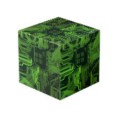 Geek Out Nerd PCB Groene Elektronische Circuit Boa Kubus (Achter hoekig)