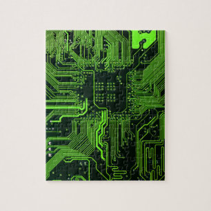 Geek Out Nerd PCB Groene Elektronische Circuit Boa Legpuzzel