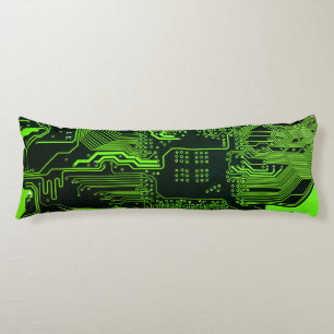 Geek Out Nerd PCB Groene Elektronische Circuit Boa Lichaamskussen