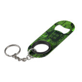 Geek Out Nerd PCB Groene Elektronische Circuit Boa Mini Flessenopener (Voorkant Gekanteld)