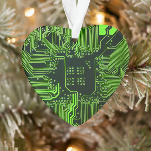 Geek Out Nerd PCB Groene Elektronische Circuit Boa Ornament (Boom)