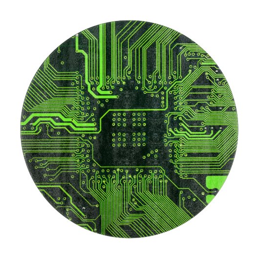 Geek Out Nerd PCB Groene Elektronische Circuit Boa Snijplank (Voorkant)