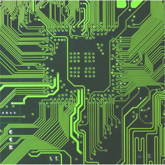 Geek Out Nerd PCB Groene Elektronische Circuit Boa Sticker (Voorkant)