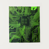 Geek Out Nerd PCB Groene Elektronische Circuit Boa Wandkleed (Voorkant)