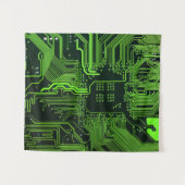Geek Out Nerd PCB Groene Elektronische Circuit Boa Wandkleed (Voorkant (horizontaal))