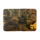 Geek Out Nerd PCB Sinaasappel Electronic Circuit B Badmat (Voorkant)