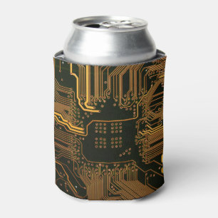 Geek Out Nerd PCB Sinaasappel Electronic Circuit B Blikjeskoeler