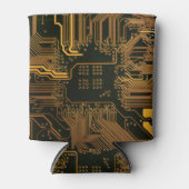 Geek Out Nerd PCB Sinaasappel Electronic Circuit B Blikjeskoeler (Voorkant)