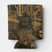 Geek Out Nerd PCB Sinaasappel Electronic Circuit B Blikjeskoeler (Achterkant)
