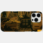Geek Out Nerd PCB Sinaasappel Electronic Circuit B Case-Mate iPhone Case (Achterkant (horizontaal))