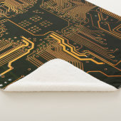 Geek Out Nerd PCB Sinaasappel Electronic Circuit B Sherpa Deken (3/4)