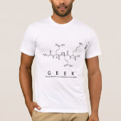 Geek peptide name shirt M (Voorkant)