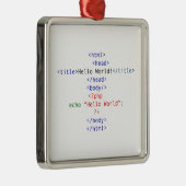 Geek php Greeting Metalen Ornament (Rechts)