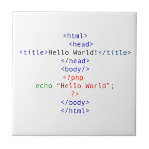 Geek php Greeting Tegeltje