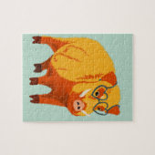 Geek Pig Funny Boar Wild Animal Legpuzzel (Horizontaal)