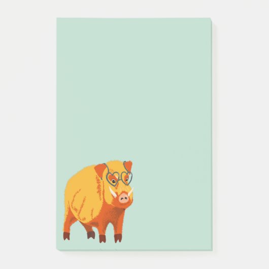 Geek Pig Funny Nerdy Post-it® Notes (Voorkant)