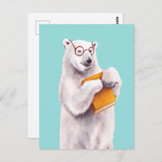 Geek Polar Beer Reading Briefkaart (Voorkant / Achterkant)