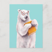 Geek Polar Beer Reading Briefkaart (Voorkant)