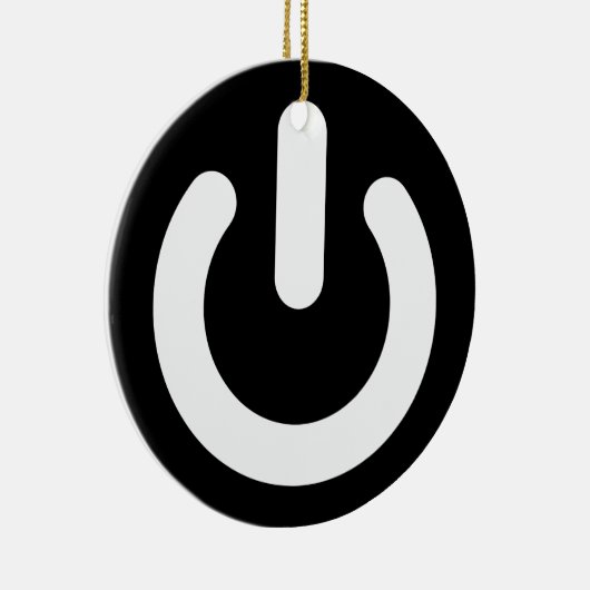 Geek Power Ideology Keramisch Ornament (Rechts)