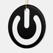Geek Power Ideology Keramisch Ornament (Links)