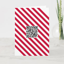 Geek QR-code Vroegere kerstkaart Feestdagen Kaart