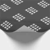 Geek, rug, nerd (en liefhebbend) cadeaupapier (Hoek)