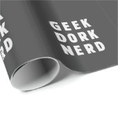 Geek, rug, nerd (en liefhebbend) cadeaupapier (Rol Hoek)