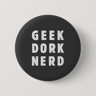Geek, rug, nerd (en liefhebbend) ronde button 5,7 cm