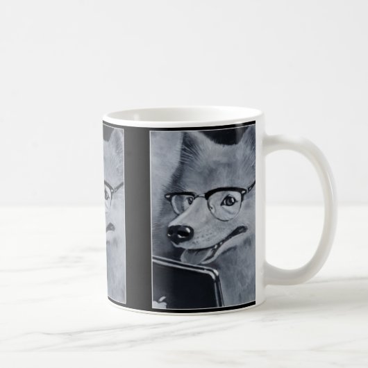 Geek Samoyed Dog Coffee Mok (Rechts)