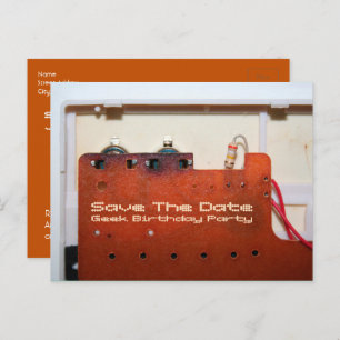 Geek Save the date 50th Birthday Briefkaart