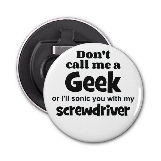 Geek schroevedraaier bf button flesopener (Voorkant)