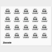 Geek schroevedraaier bf ronde sticker (Vel)
