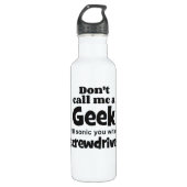 Geek schroevedraaier bf waterfles (Voorkant)